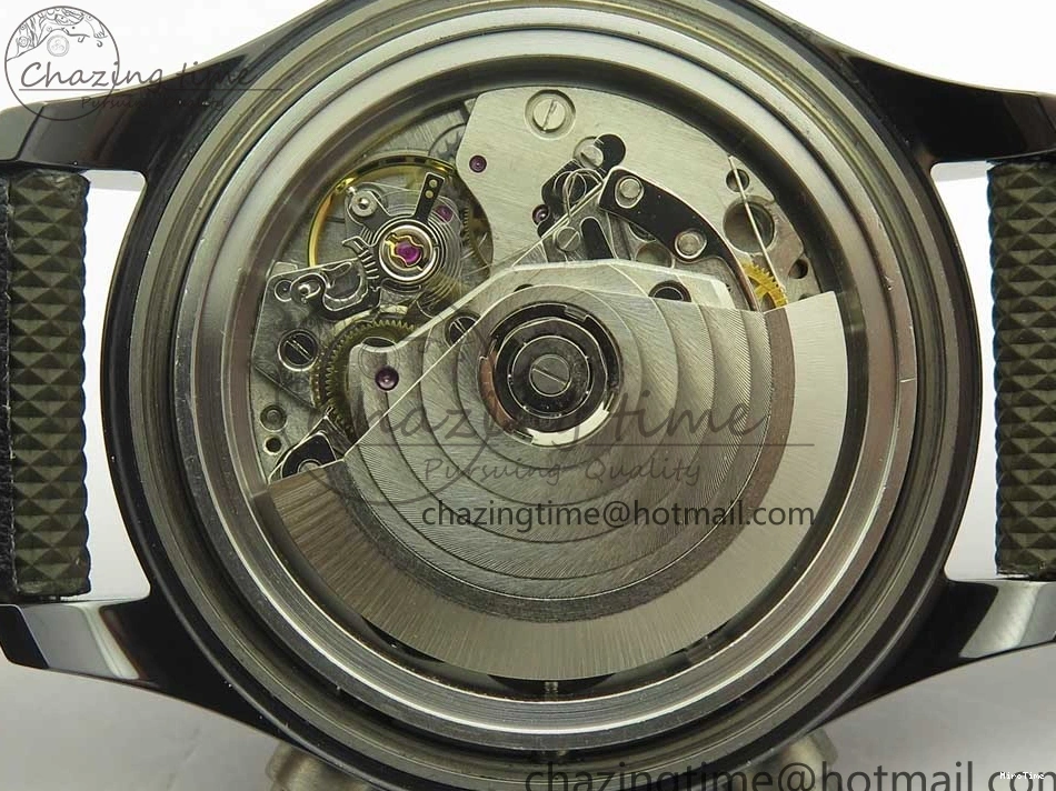 MIROTIME 0216 Classic PILOT IW389001 ZF 1:1 Best Edition Ceramic Case Green Dial on Green Nylon Strap A7750 (Function Same As Genuine) 7160